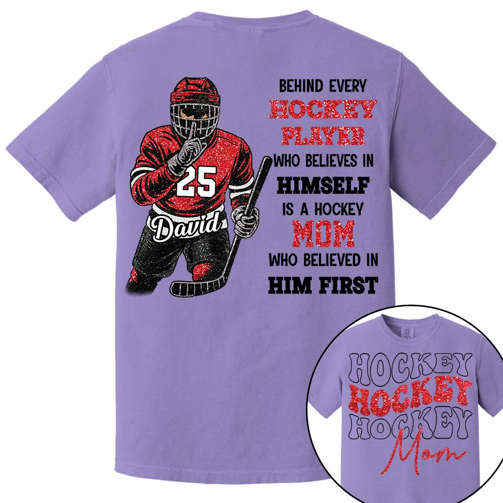 Behind Every Ice Hockey Player Shirt - Personalized Shirt For Ice Hockey  Family NA02 Hv01