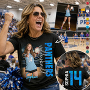 Personalized Volleyball Player Shirt, Custom Name & Number Volleyball Tee, Volleyball Mom Gift Na02 VH01