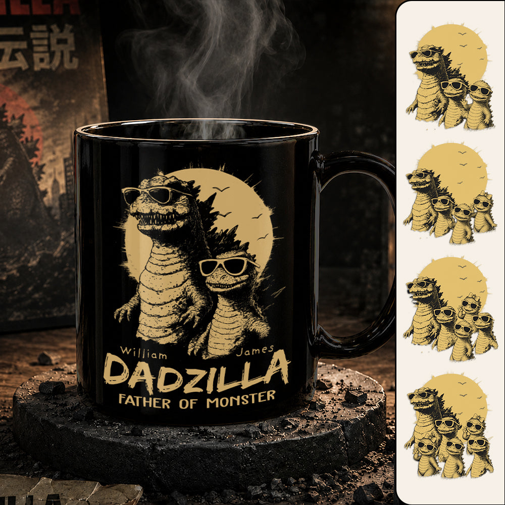 Dadzilla Father Of The Monsters Personalized Mug Gift For Dad, Happy F ...