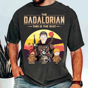 The Dadalorian This Is The Way - Tatooine Background With Kids Personalized Shirt Pt99