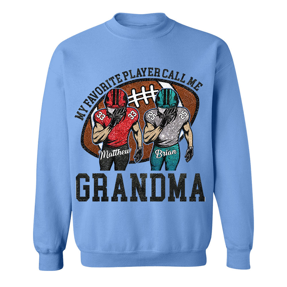 My Favorite Player Call Me Mom Grandma Personalized Football Mom Grandma Shirt Gift For Sport Family T1807 TH23