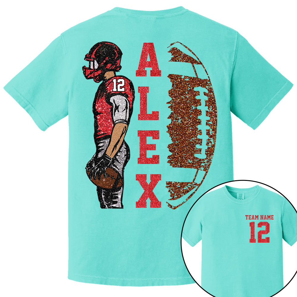 Customized Football Shirt, Custom Name Number Football Shirt, Game Day Shirt,Football Season,Custom Team Name Shirt, Your Name Football Shirt Li29