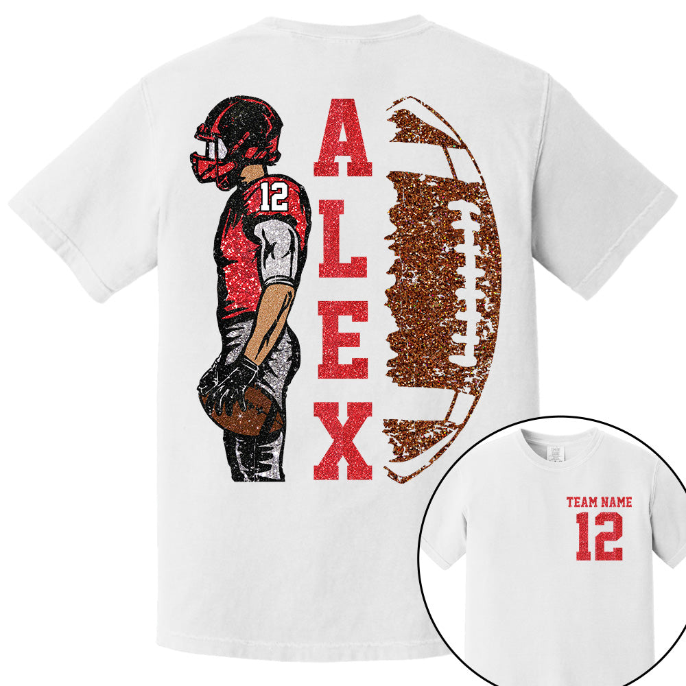 Customized Football Shirt, Custom Name Number Football Shirt, Game Day Shirt,Football Season,Custom Team Name Shirt, Your Name Football Shirt Li29