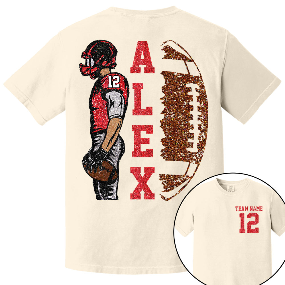 Customized Football Shirt, Custom Name Number Football Shirt, Game Day Shirt,Football Season,Custom Team Name Shirt, Your Name Football Shirt Li29