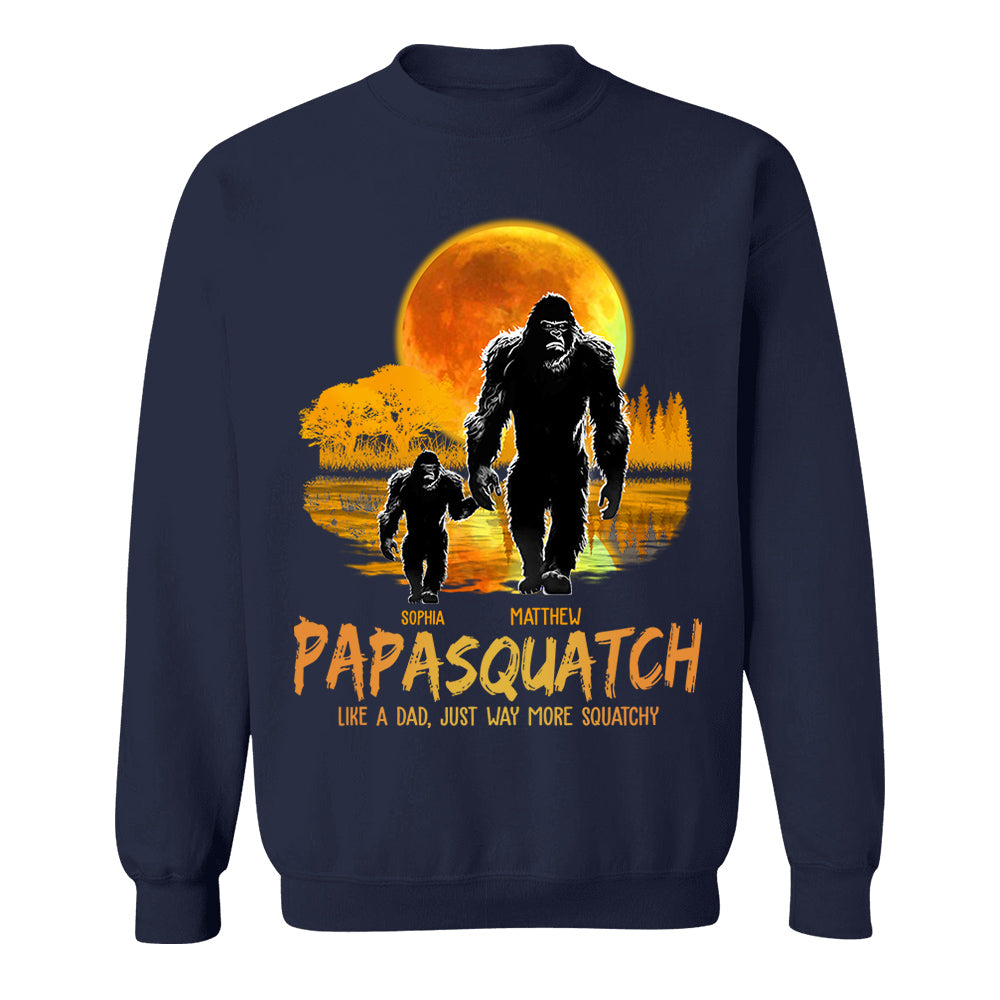 Papasquatch, Like A Grandpa, Just Way More Squatchy Vr3 - Personalized Shirt
