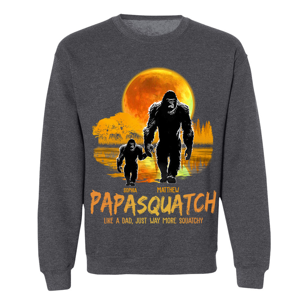 Papasquatch, Like A Grandpa, Just Way More Squatchy Vr3 - Personalized Shirt
