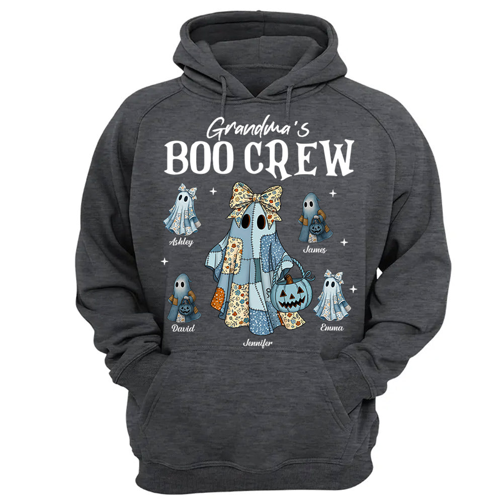 Grandma's Boo Crew - Personalized Custom T Shirt - Halloween Gift for Grandma, Nana, Grammy, Mom