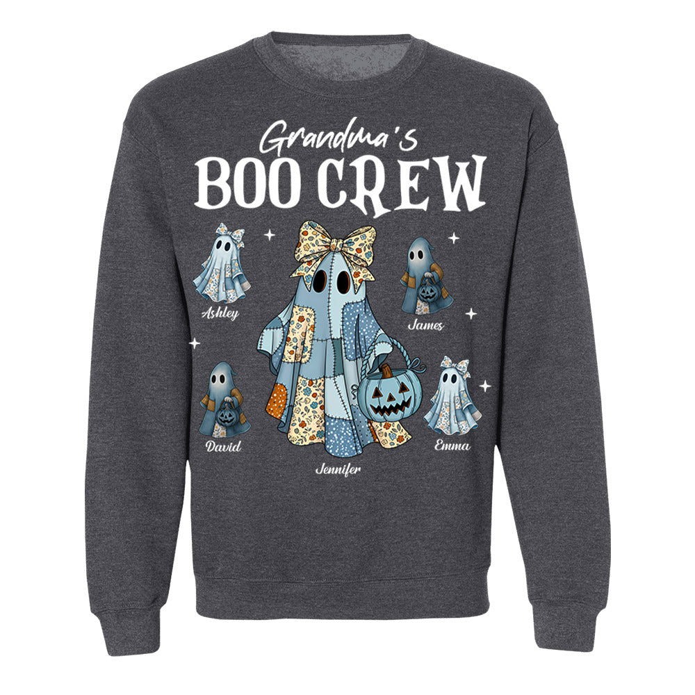 Grandma's Boo Crew - Personalized Custom T Shirt - Halloween Gift for Grandma, Nana, Grammy, Mom