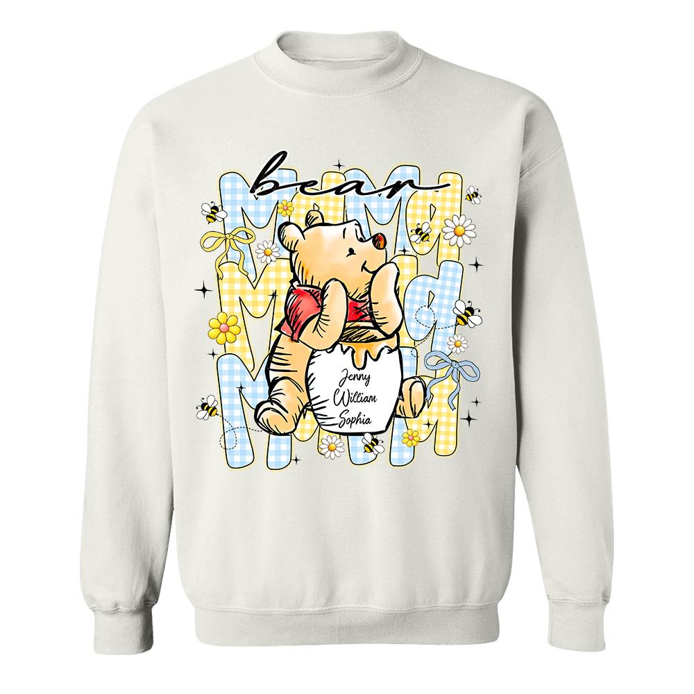 Mama Bear, Best Mama Ever, Personalized Mama Bear With Kids Name Shirt Sweatshirt, Gift For Mom, Gift For Mother's Day MI209 Hv01