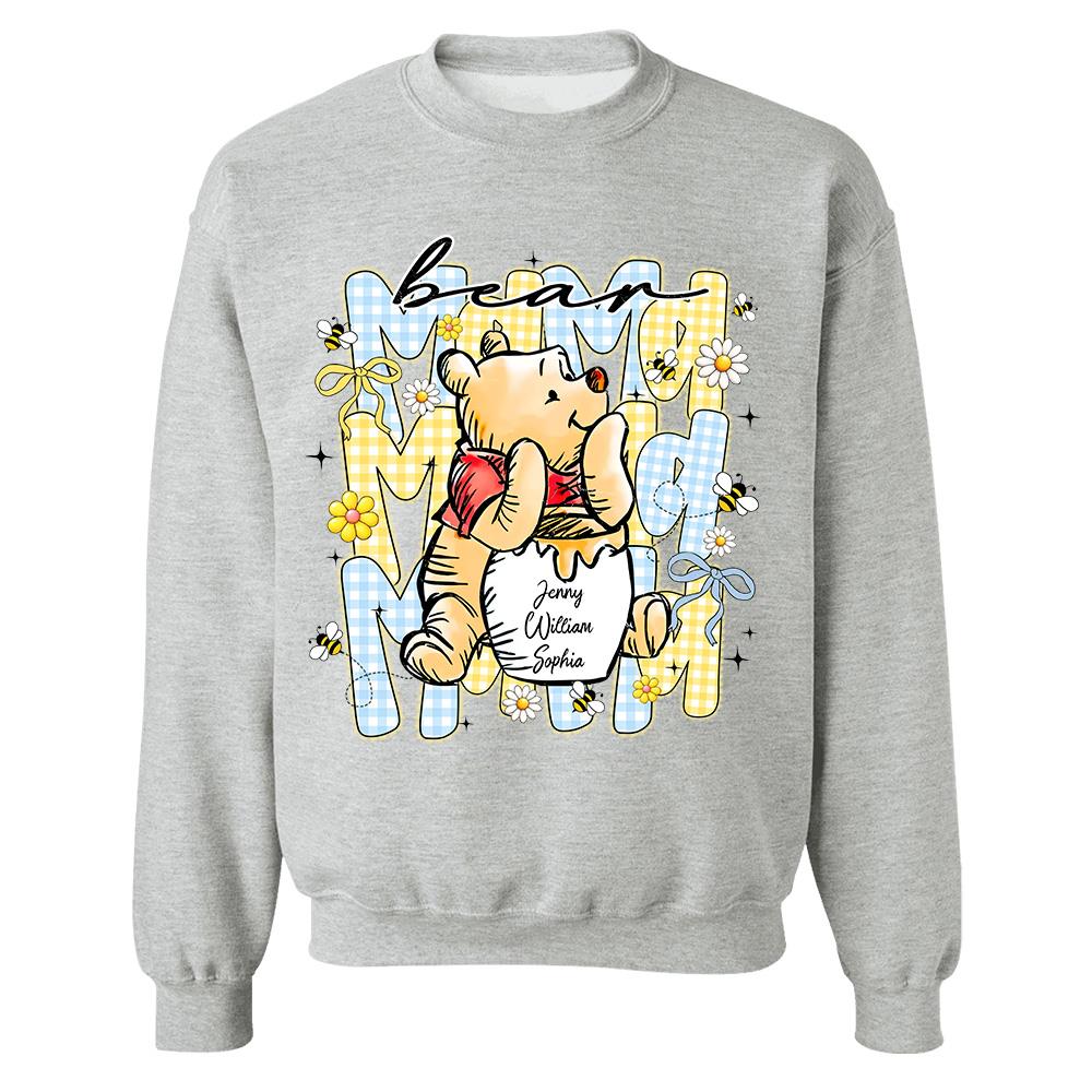 Mama Bear, Best Mama Ever, Personalized Mama Bear With Kids Name Shirt Sweatshirt, Gift For Mom, Gift For Mother's Day MI209 Hv01