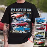 Your Car On Shirt, Highly Customizable Car Shirt, Custom Classic Car Tee, Custom Car Photo Vintage T-Shirts, Insert Your Photo Pt99