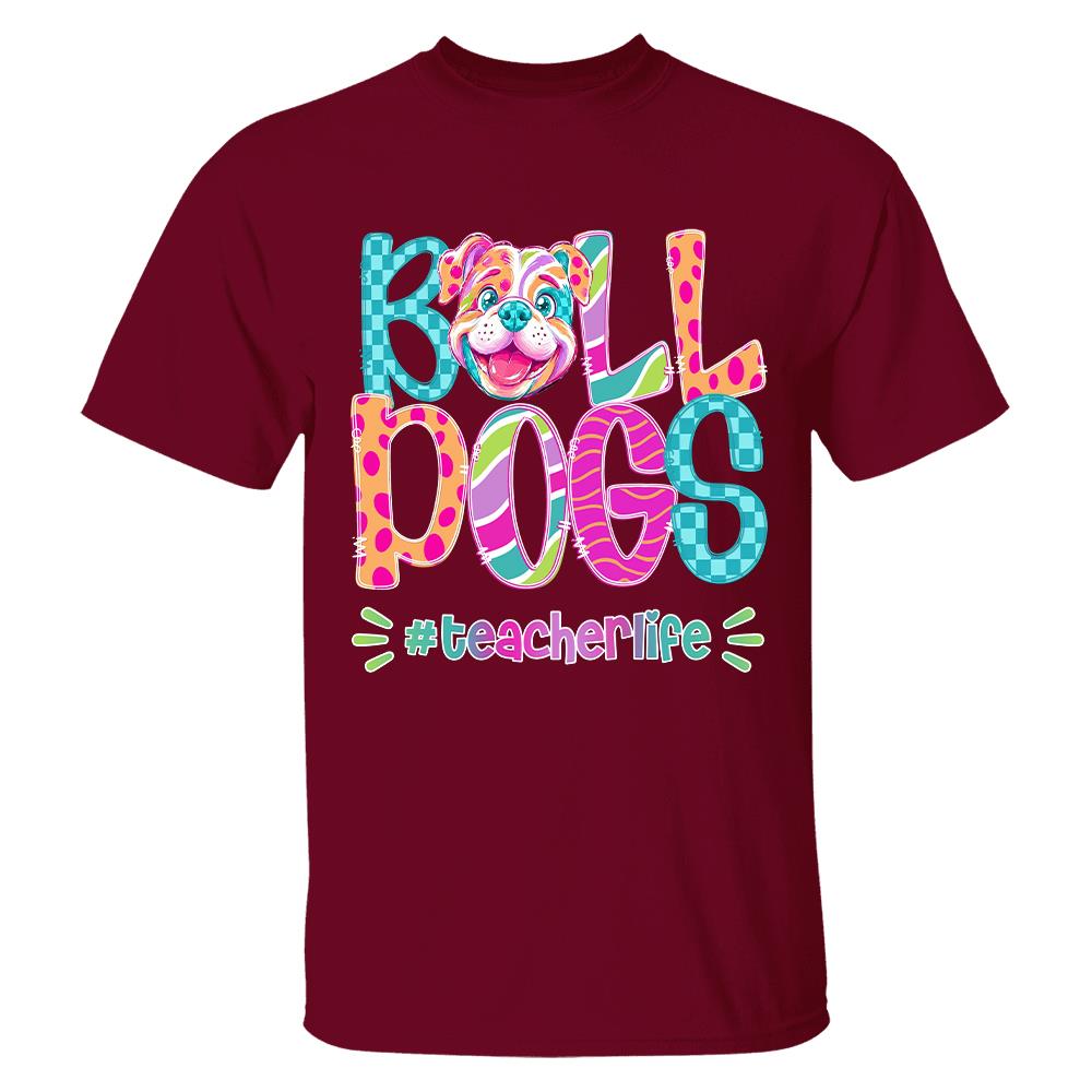 Personalized Mascot Spirit Shirt, Personalized School Spirit Tee, Colorful Team Name T-Shirt Hv01