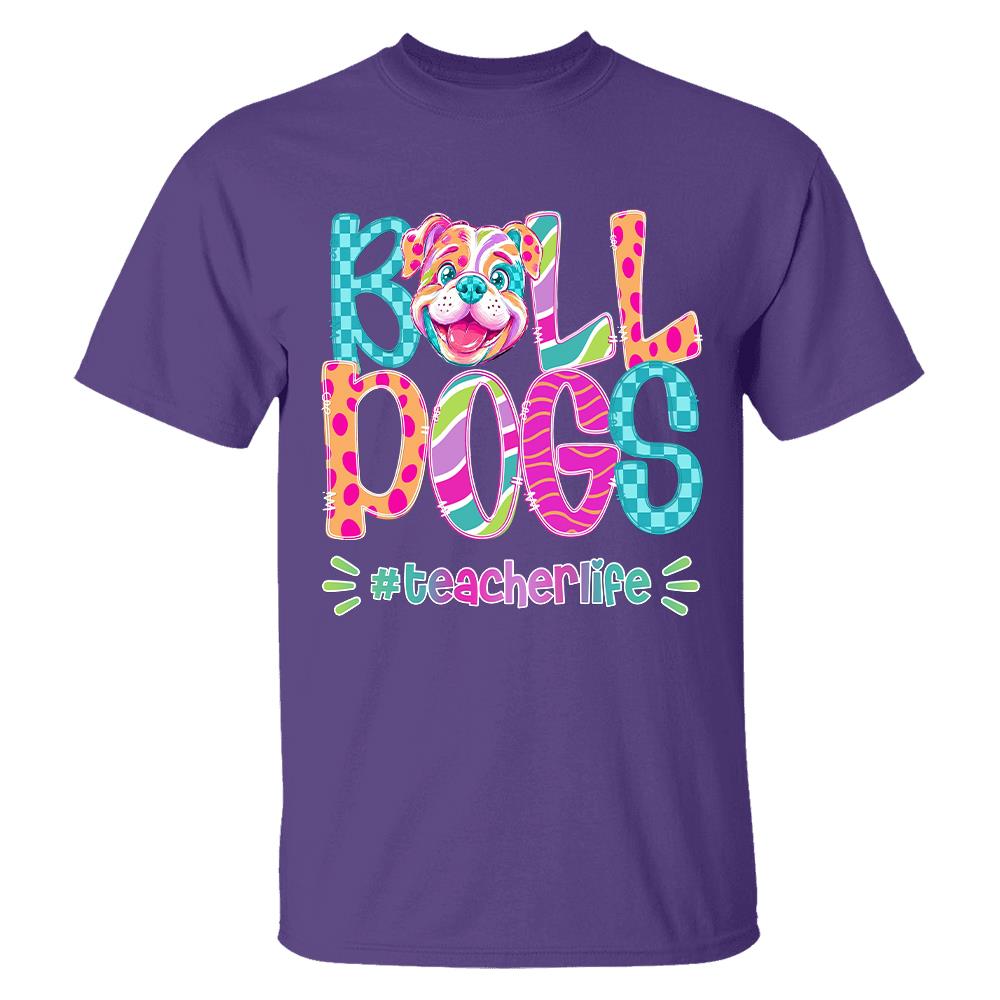 Personalized Mascot Spirit Shirt, Personalized School Spirit Tee, Colorful Team Name T-Shirt Hv01