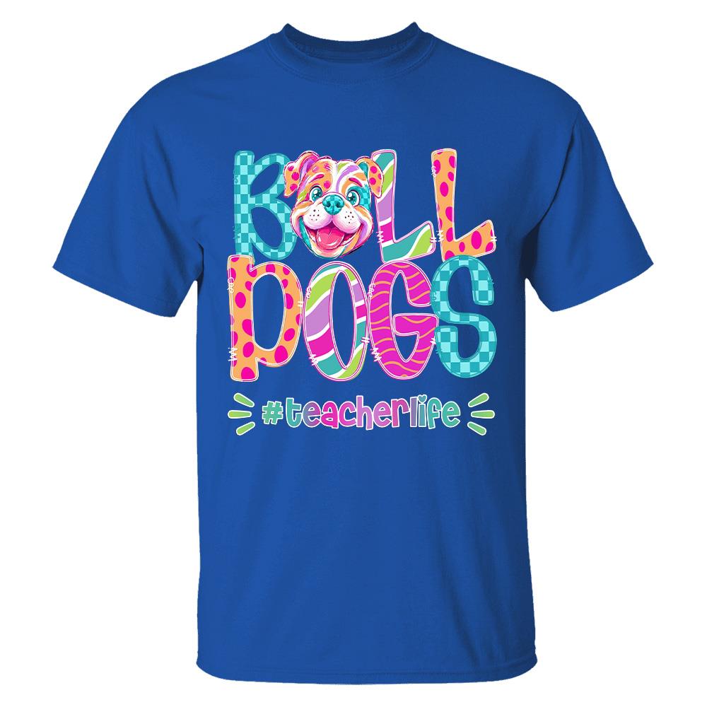 Personalized Mascot Spirit Shirt, Personalized School Spirit Tee, Colorful Team Name T-Shirt Hv01