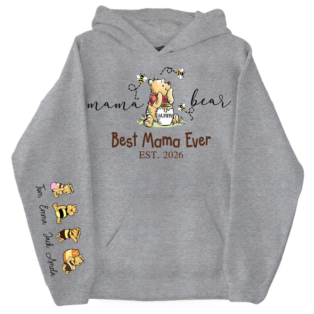 Mama Bear Best Mama Ever,  Personalized Sweatshirt Mama Bear, Grandma Bear, Gifts For Mom, Gift For Grandma, Gifts For Mother's Day MI209