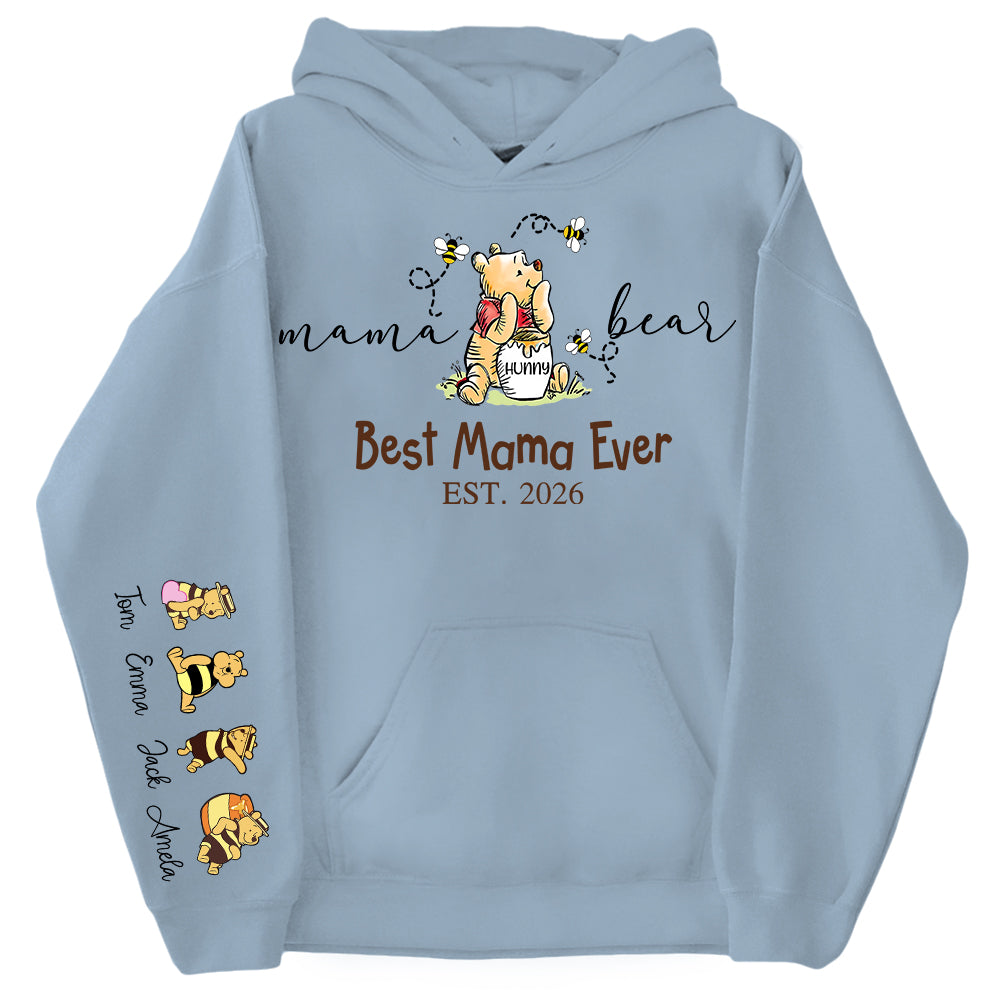 Mama Bear Best Mama Ever,  Personalized Sweatshirt Mama Bear, Grandma Bear, Gifts For Mom, Gift For Grandma, Gifts For Mother's Day MI209