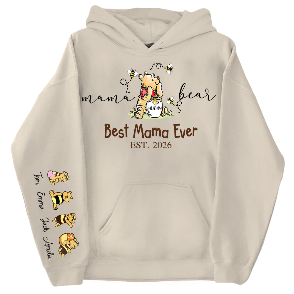 Mama Bear Best Mama Ever,  Personalized Sweatshirt Mama Bear, Grandma Bear, Gifts For Mom, Gift For Grandma, Gifts For Mother's Day MI209