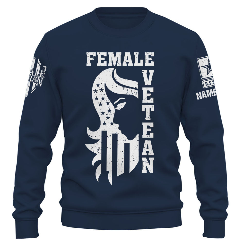 Personalized Shirt Female Veteran Custom All Branch Mom Grandma Veteran K1702