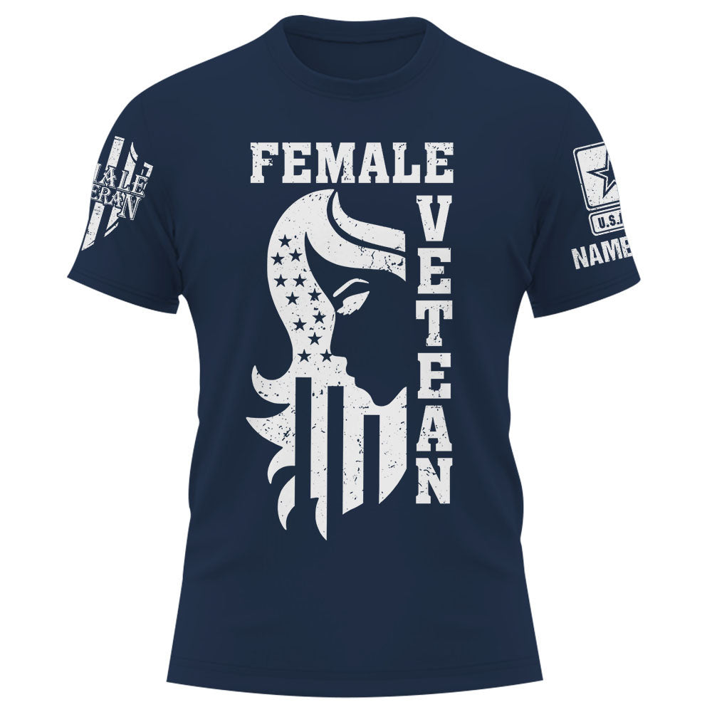 Personalized Shirt Female Veteran Custom All Branch Mom Grandma Veteran K1702