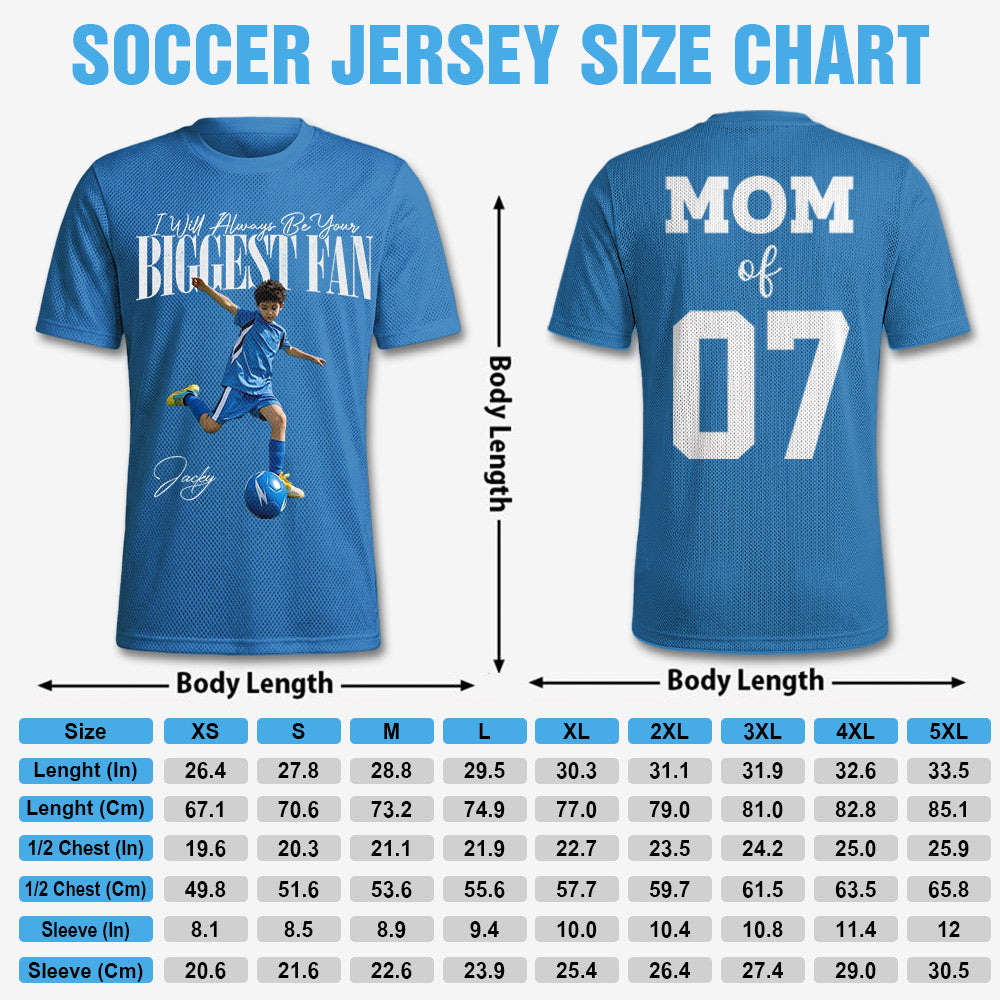 Custom Photo Soccer Game Day - Personalized Soccer Jersey Gift for Soccer Family, Soccer Lovers A2110 Li29