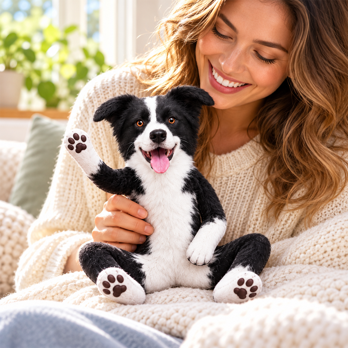Personalized Photo Pet Squishy Toy Poseable Plush Doll, Funny Gift For Dog Mom, Dad, Cat Lover T1807 Hv01