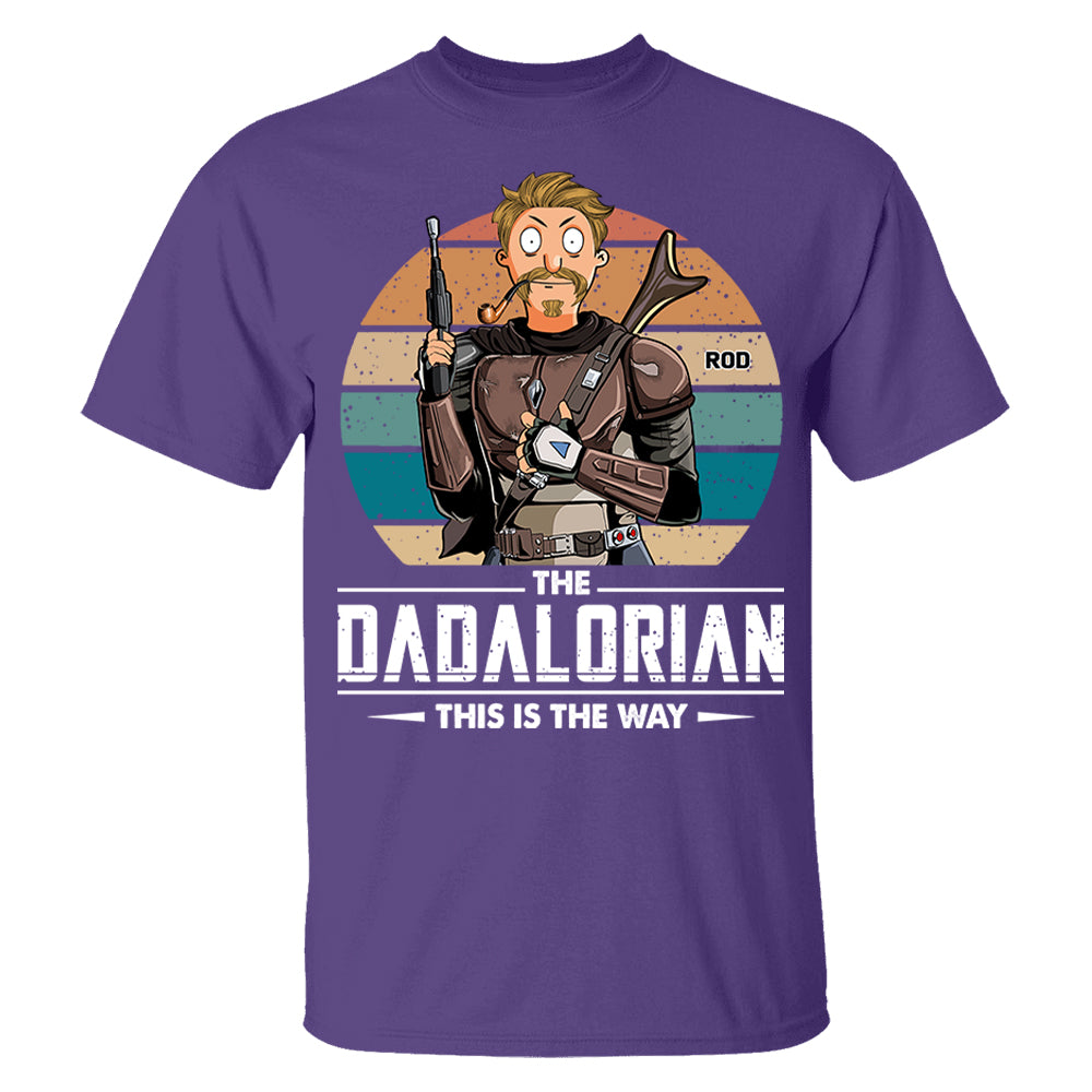 The Dadalorian This Is The Way Personalized Shirt - Gift For Dad Or Grandpa Pt99