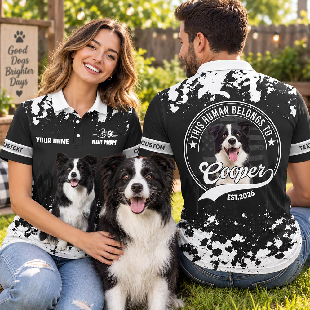 Personalized This Human Belongs To Shirt, Custom Photo Dog Gift For Dog Lover T1807 Pt99