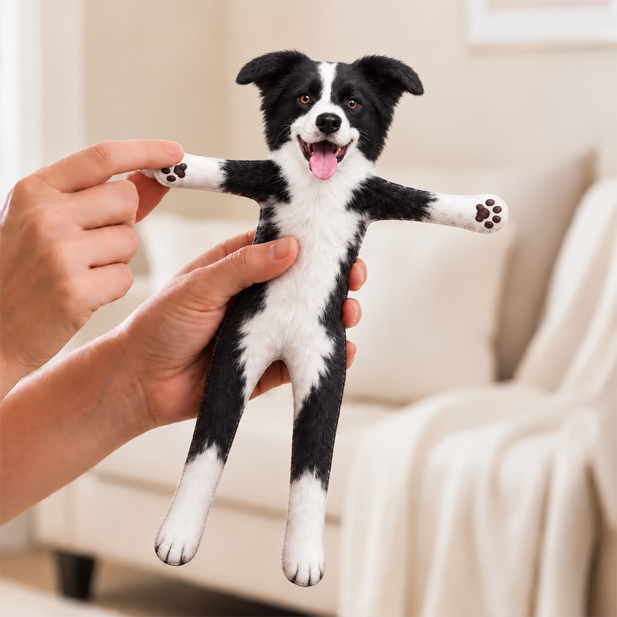 Personalized Photo Pet Squishy Toy Poseable Plush Doll, Funny Gift For Dog Mom, Dad, Cat Lover T1807 Hv01