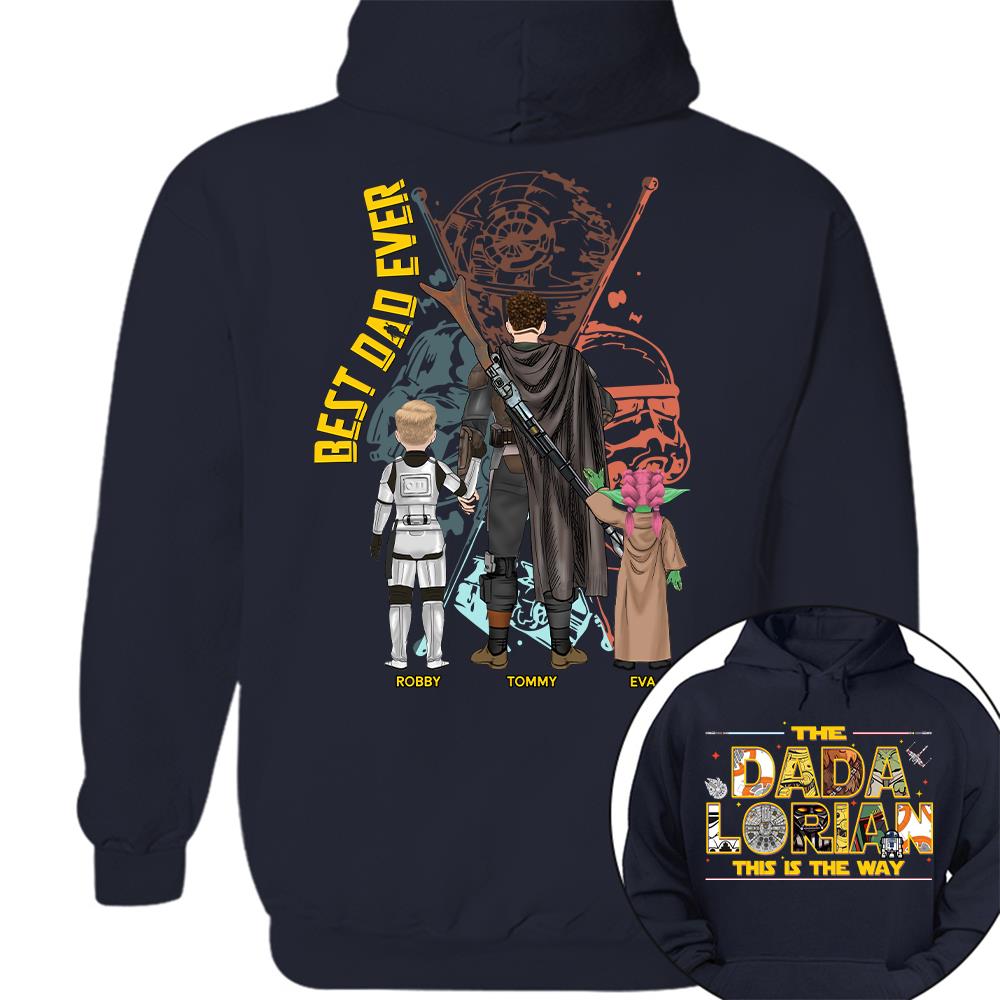 The Dadalorian This Is The Way - Personalized Shirt Custom Nickname With Kids Gift For Dad 2026 T1807 Hv01