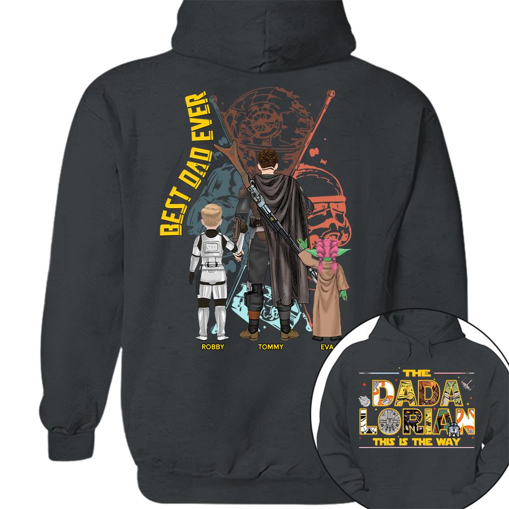 The Dadalorian This Is The Way - Personalized Shirt Custom Nickname With Kids Gift For Dad 2026 T1807 Hv01