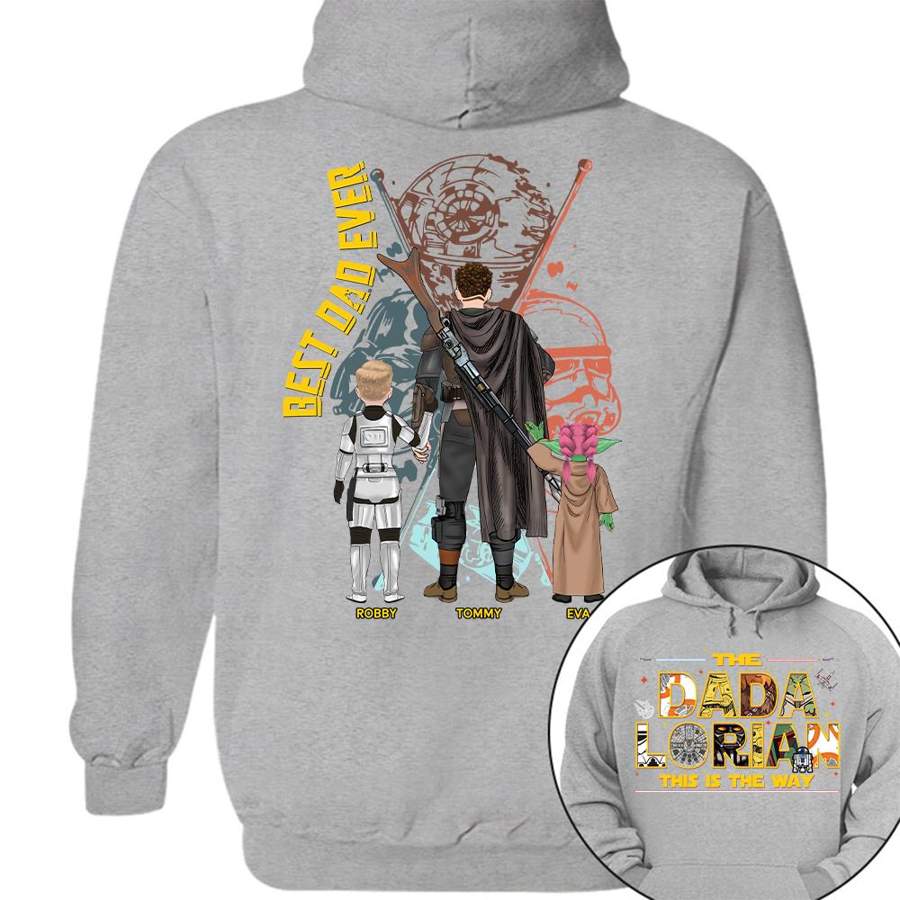 The Dadalorian This Is The Way - Personalized Shirt Custom Nickname With Kids Gift For Dad 2026 T1807 Hv01