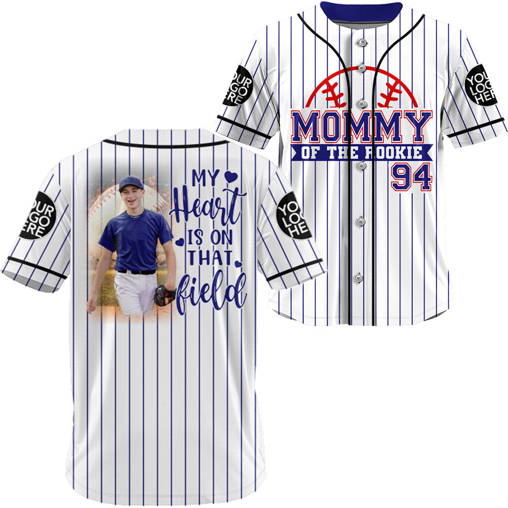 Mommy Of The Rookie, Custom Photo Baseball Game Day Baseball Jersey, Gift For Baseball Lovers A2110