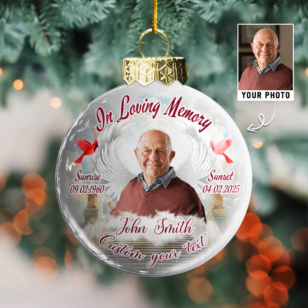 In Loving Memory - Memorial Flat Acrylic Ornament Christmas NA04 Hv01
