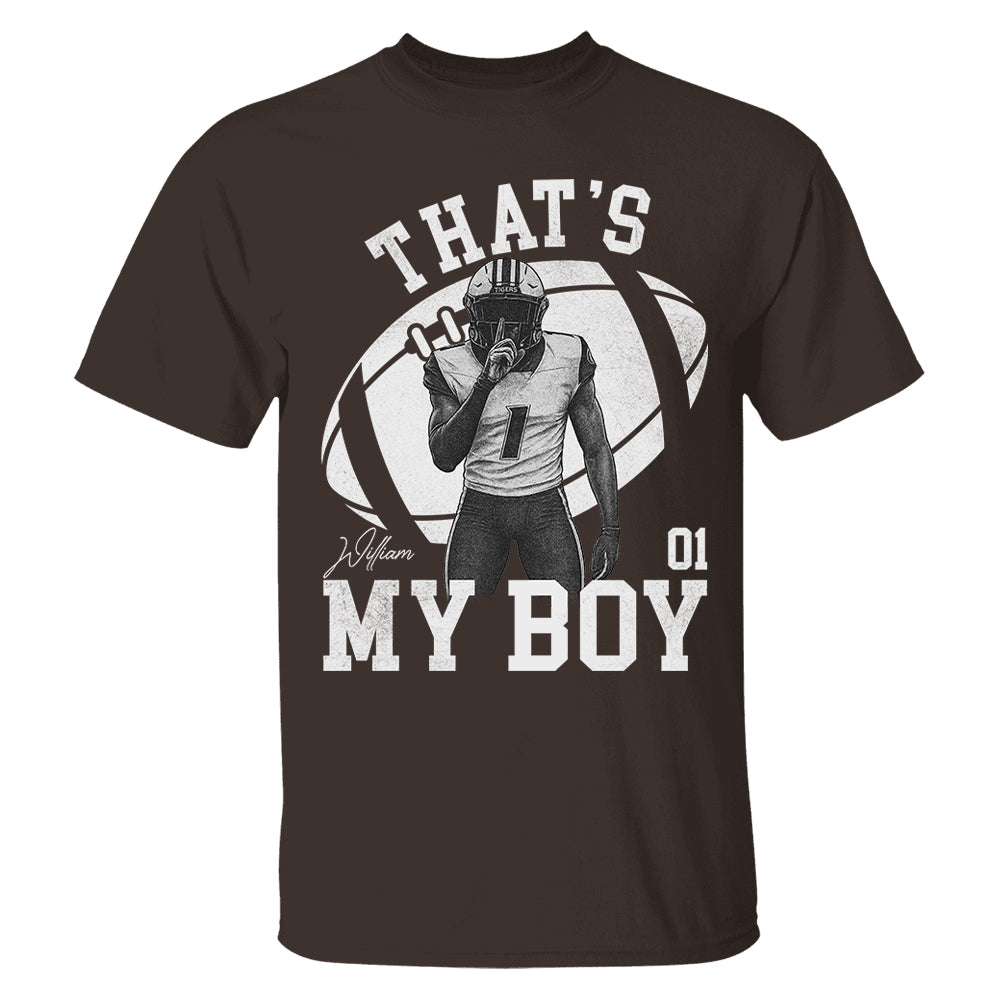 That’s My Boy - Washed Tee Retro Bootleg Shirt - Custom Photo Football Players - Gift For Sport Family T1807 T24