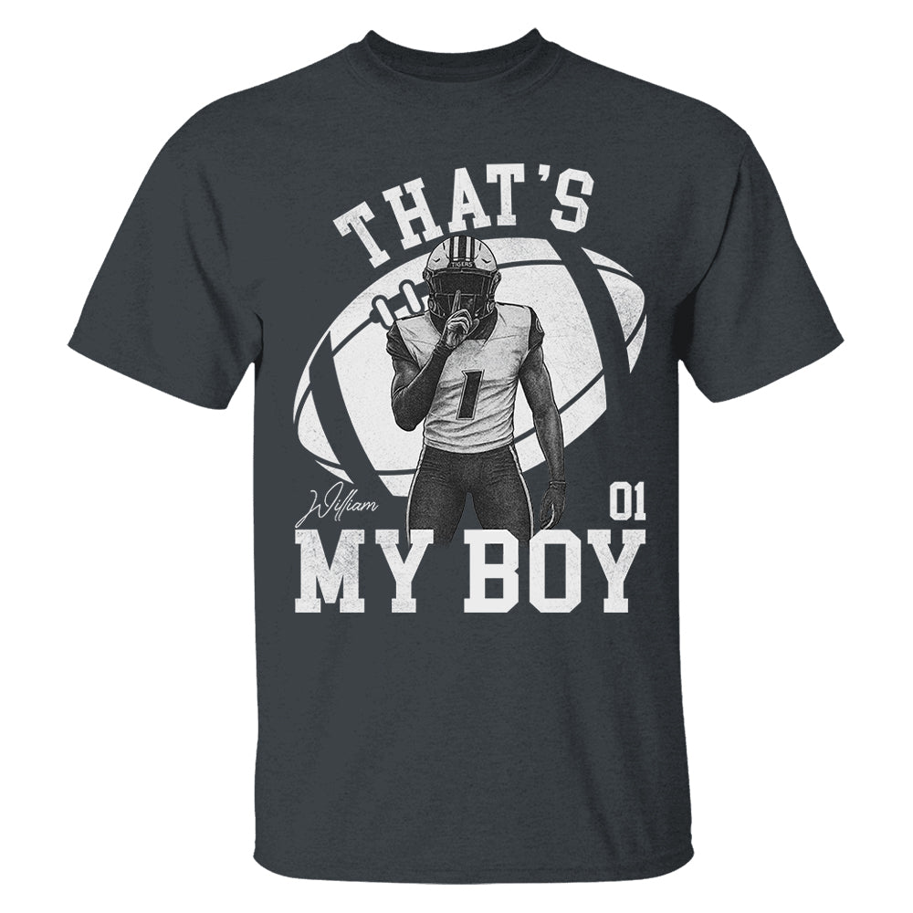 That’s My Boy - Washed Tee Retro Bootleg Shirt - Custom Photo Football Players - Gift For Sport Family T1807 T24