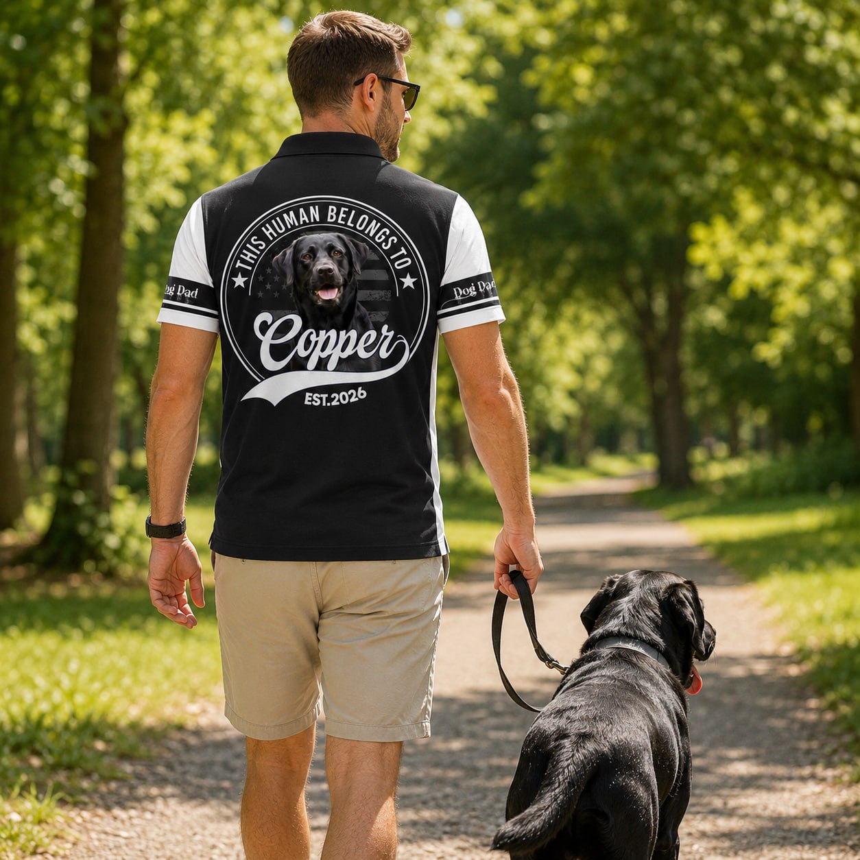 This Human Belongs To, Personalized Shirt, Custom Photo Dog Gift For Dog Lover T1807 Pt99
