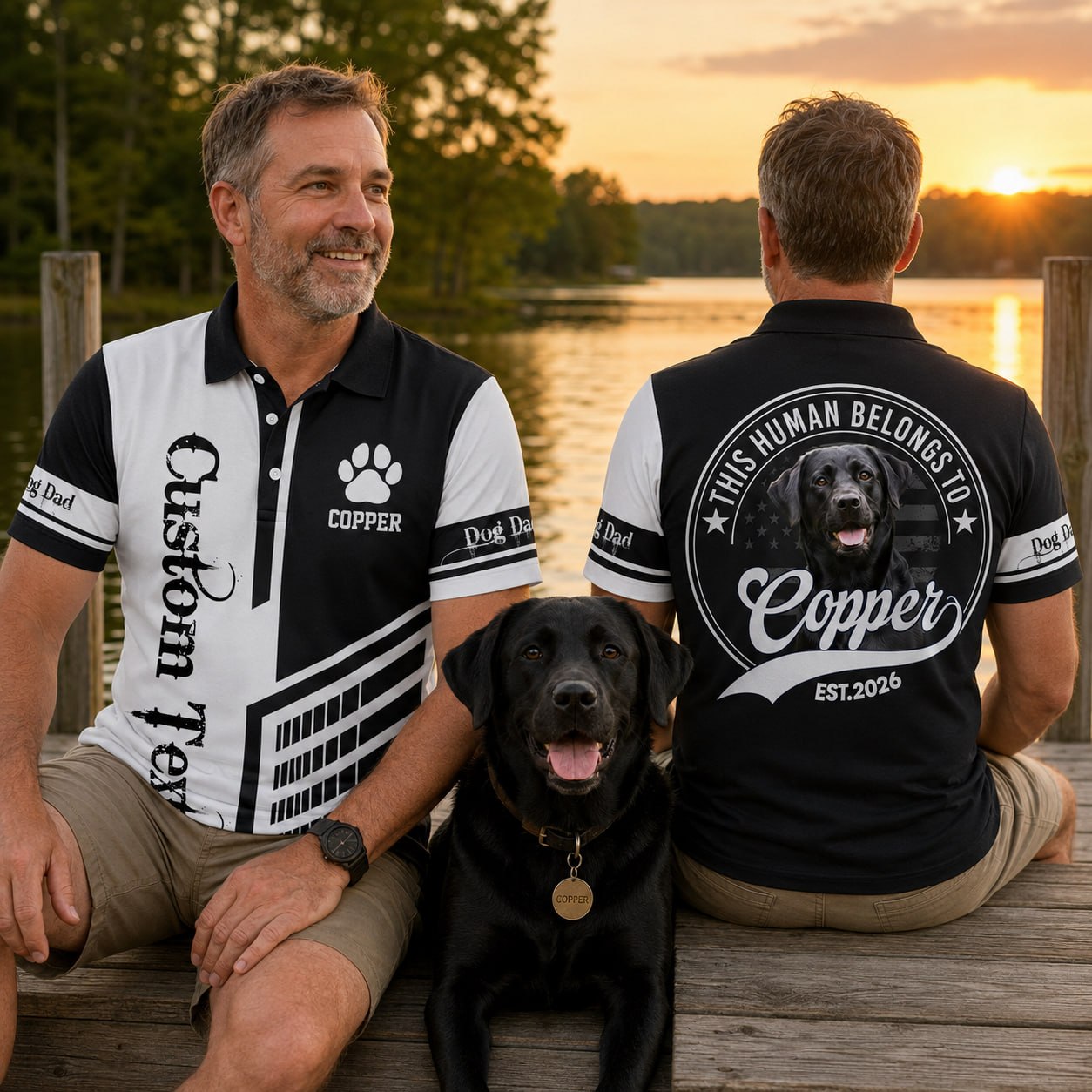 This Human Belongs To, Personalized Shirt, Custom Photo Dog Gift For Dog Lover T1807 Pt99