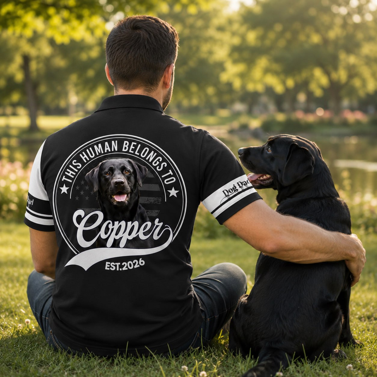 This Human Belongs To, Personalized Shirt, Custom Photo Dog Gift For Dog Lover T1807 Pt99