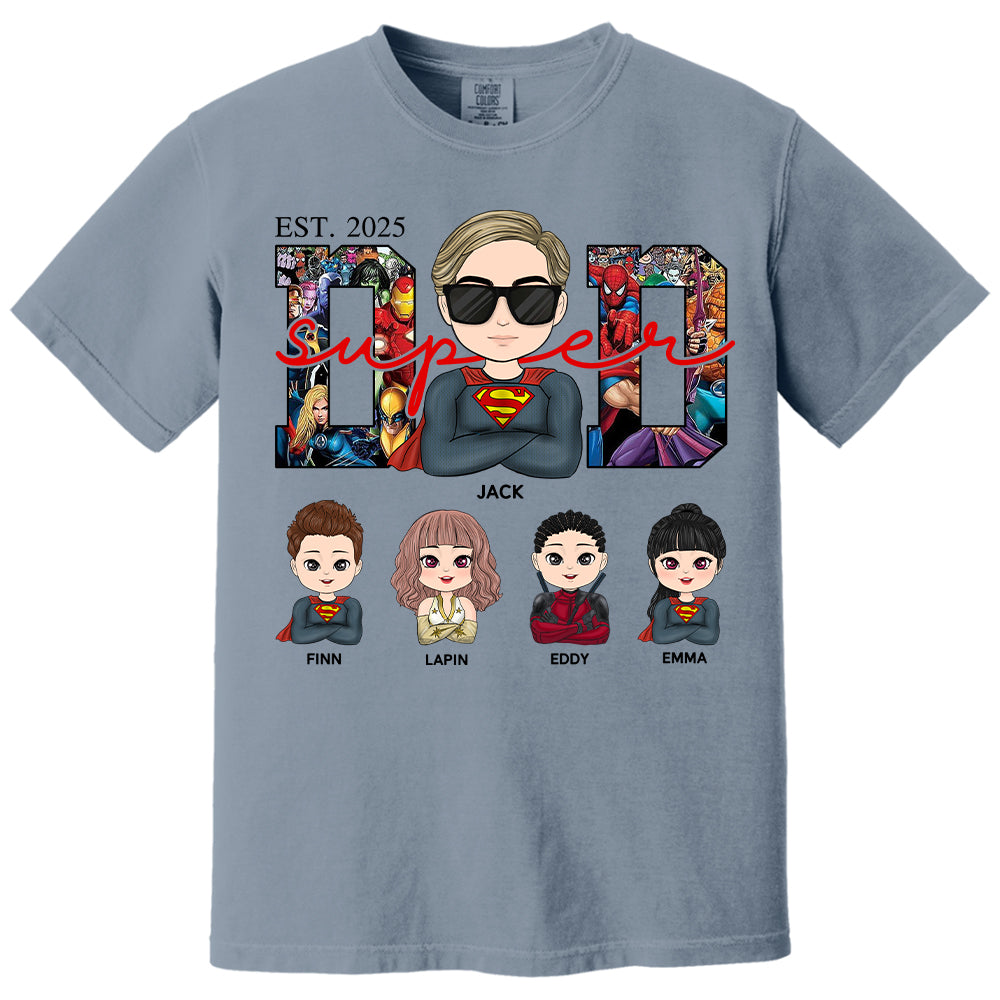 Super Dad - Personalized Shirt Gift For Dad Mom Tu24