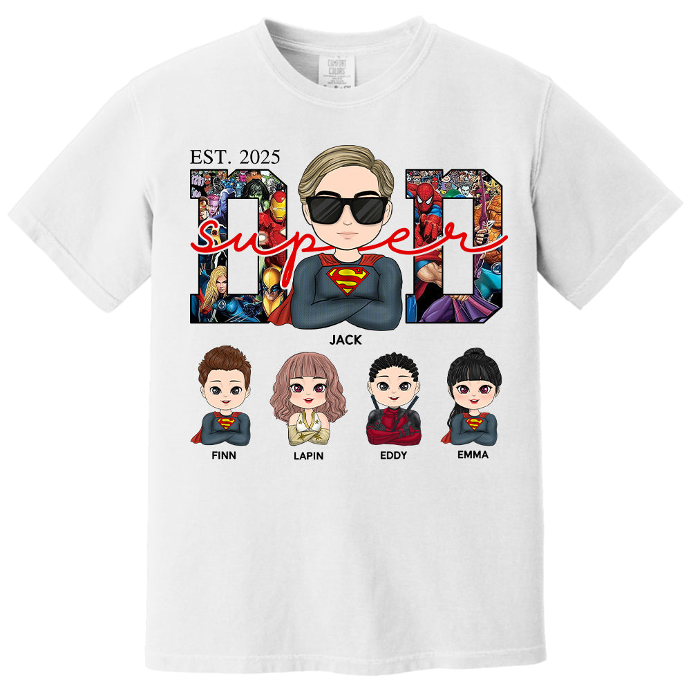 Super Dad - Personalized Shirt Gift For Dad Mom Tu24