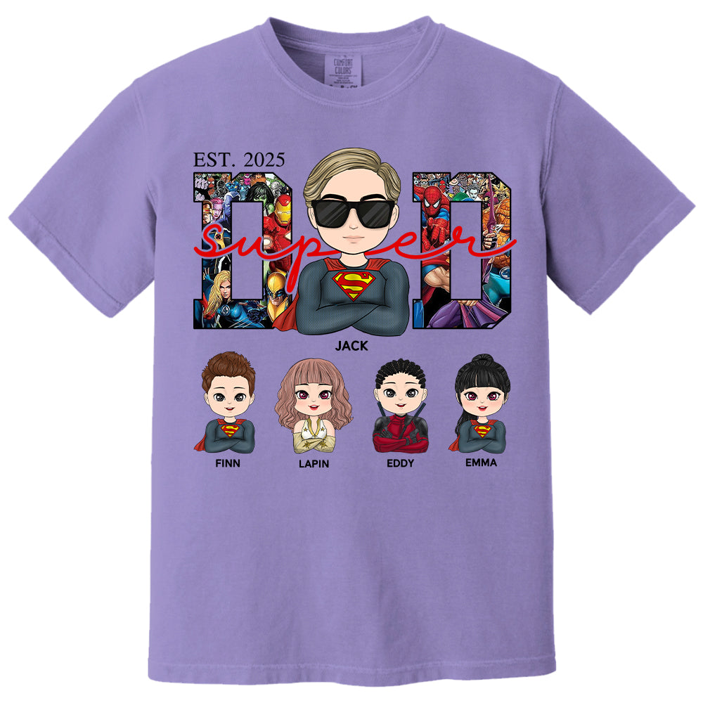 Super Dad - Personalized Shirt Gift For Dad Mom Tu24