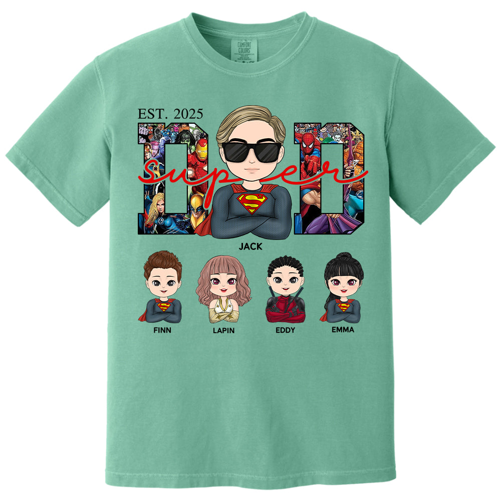 Super Dad - Personalized Shirt Gift For Dad Mom Tu24