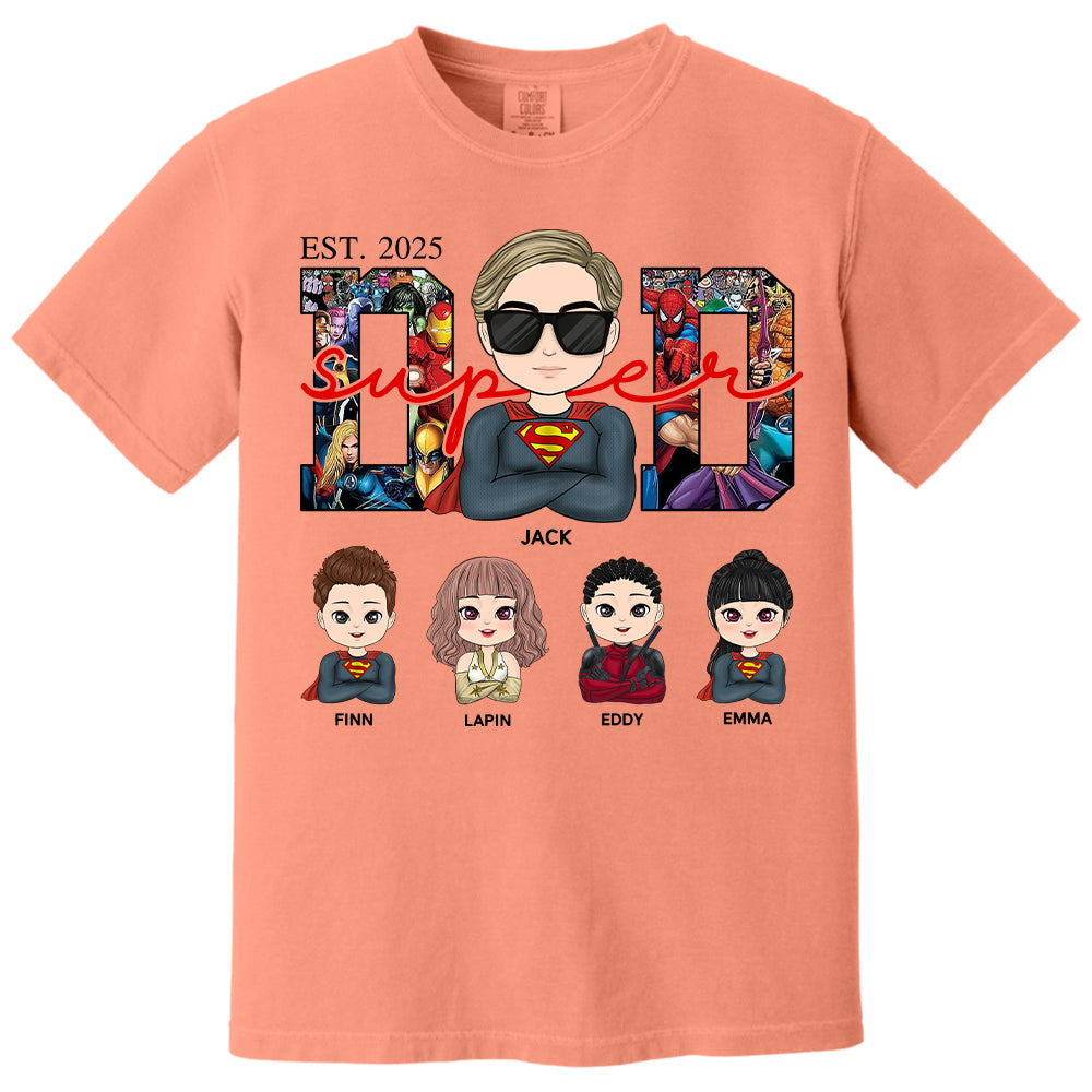 Super Dad - Personalized Shirt Gift For Dad Mom Tu24