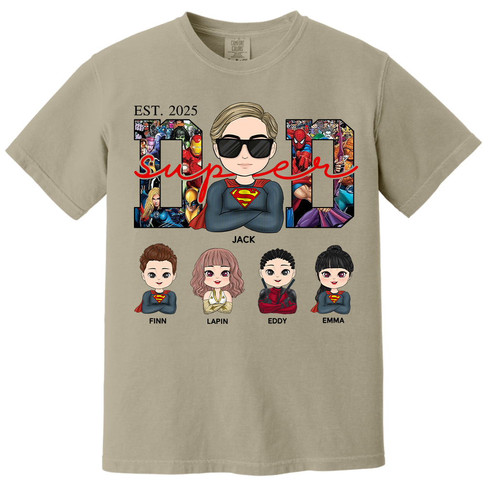 Super Dad - Personalized Shirt Gift For Dad Mom Tu24