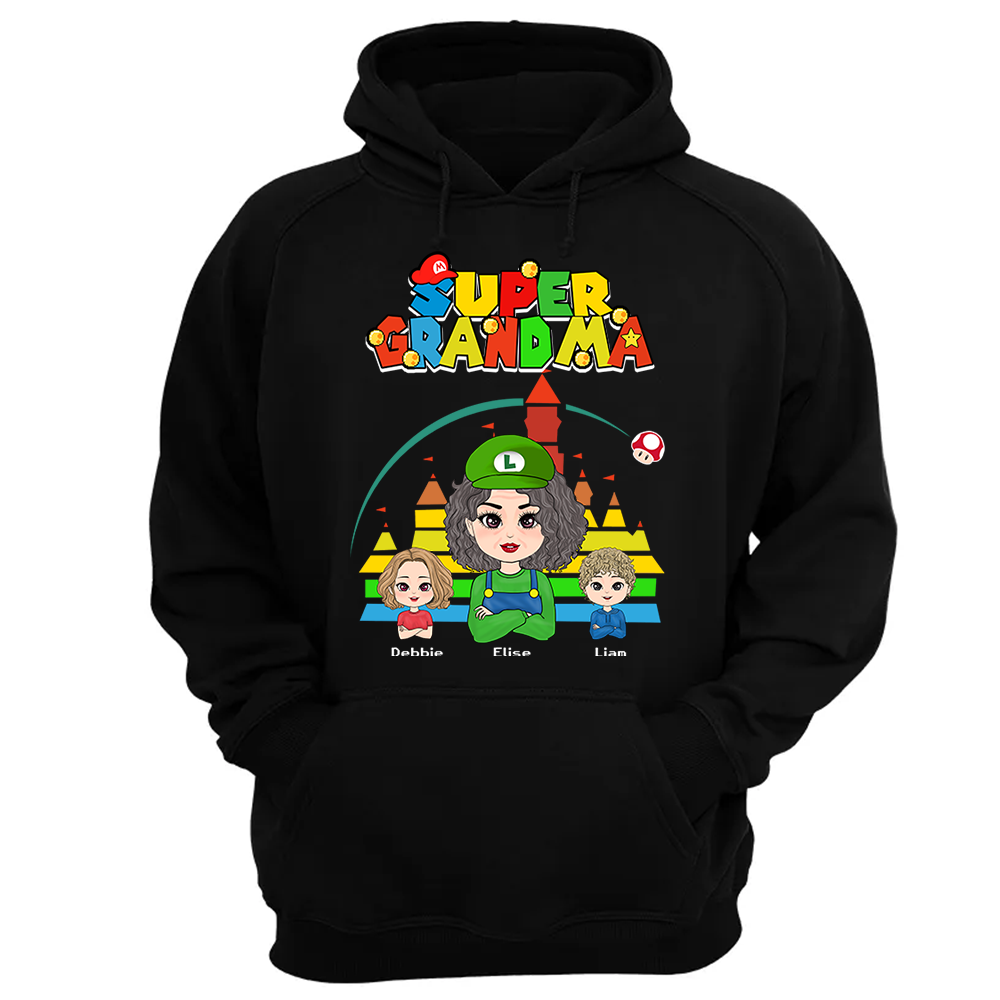 Personalized Super Gigi Shirt - Mother's Day Gift - Mother's Day Shirt - Gamer Grandma Shirt