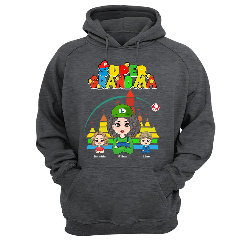 Personalized Super Gigi Shirt - Mother's Day Gift - Mother's Day Shirt - Gamer Grandma Shirt