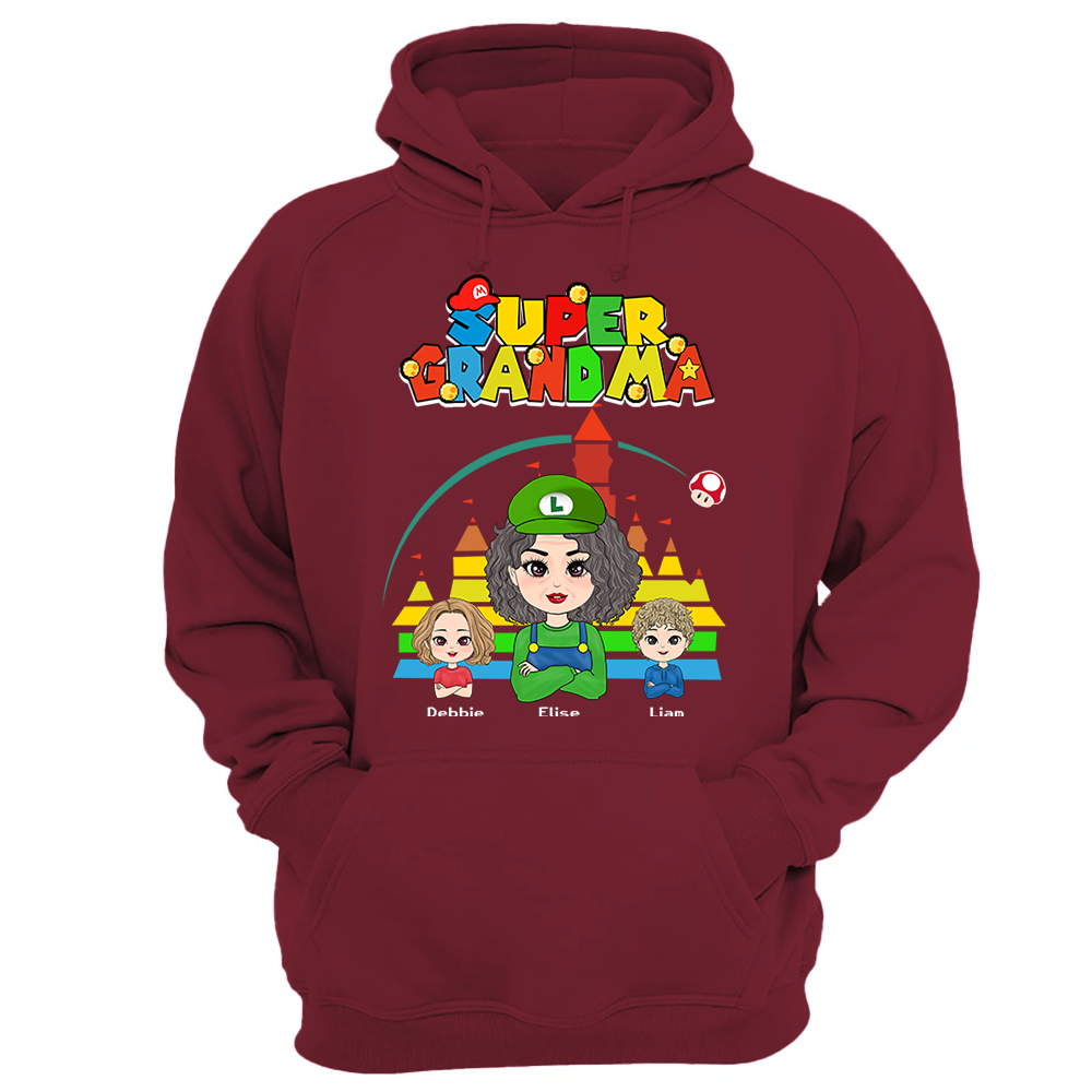 Personalized Super Gigi Shirt - Mother's Day Gift - Mother's Day Shirt - Gamer Grandma Shirt