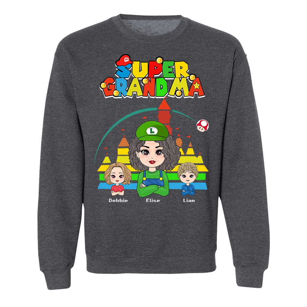 Personalized Super Gigi Shirt - Mother's Day Gift - Mother's Day Shirt - Gamer Grandma Shirt