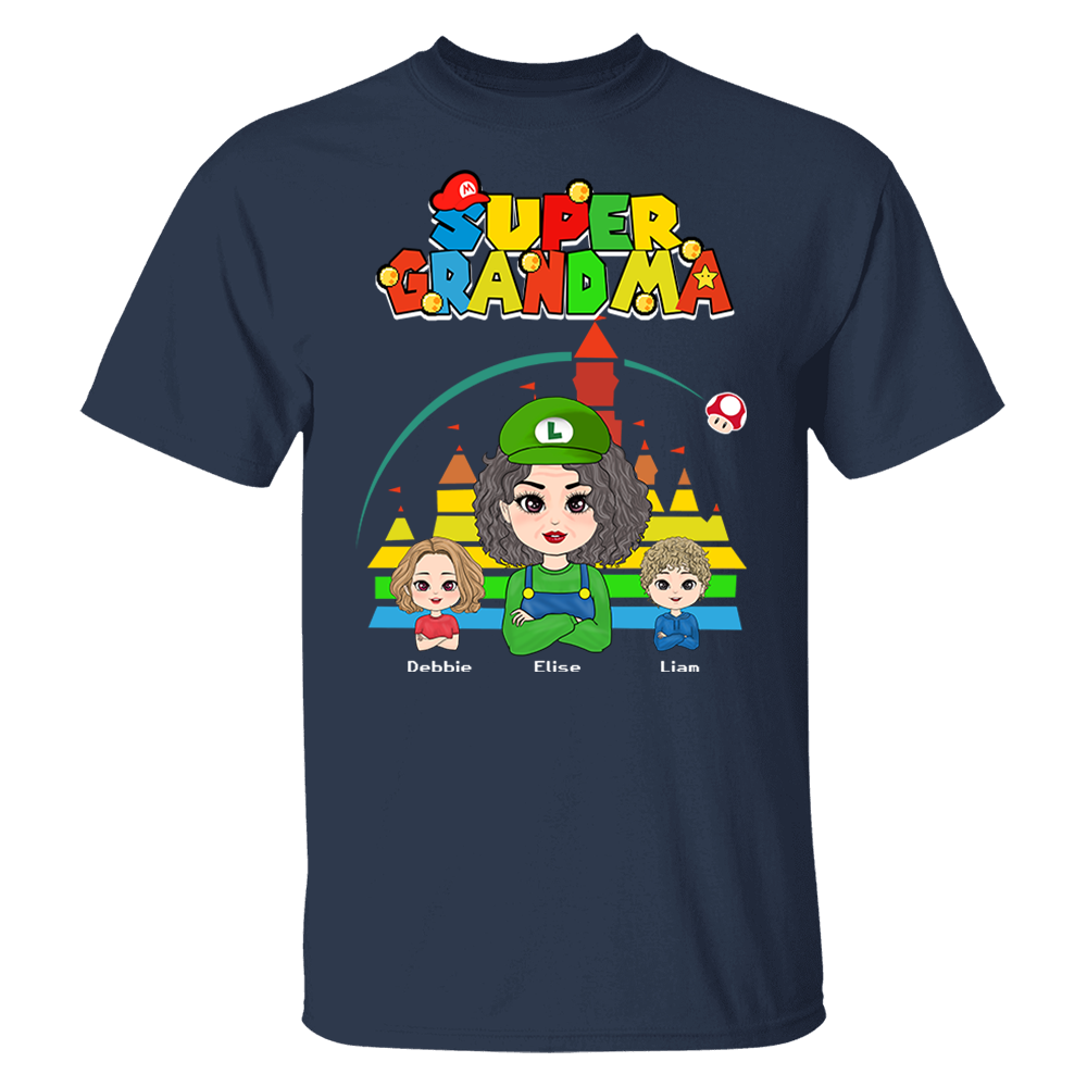 Personalized Super Gigi Shirt - Mother's Day Gift - Mother's Day Shirt - Gamer Grandma Shirt