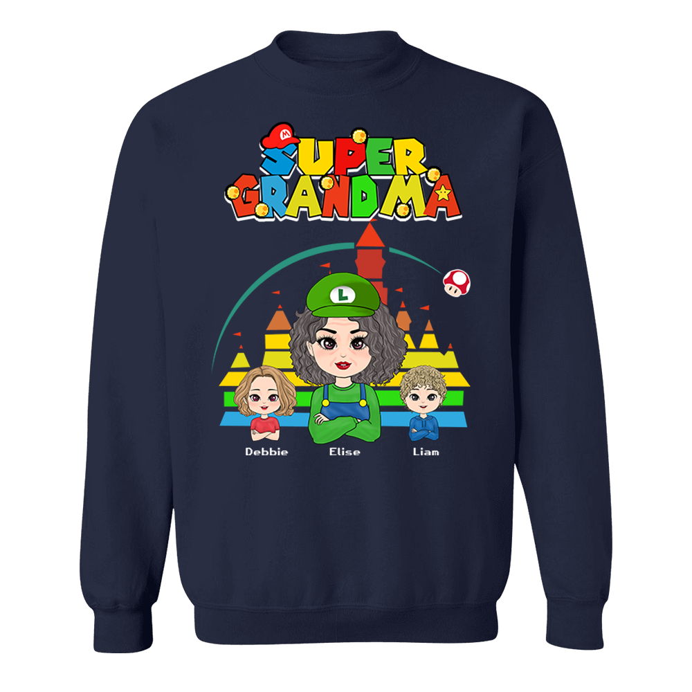 Personalized Super Gigi Shirt - Mother's Day Gift - Mother's Day Shirt - Gamer Grandma Shirt